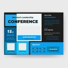 Women's leadership Conference  flyer design.
