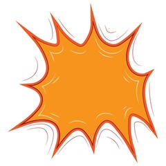 bursting star comic speech bubble