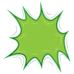 bursting star comic speech bubble