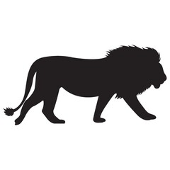 silhouette of lion