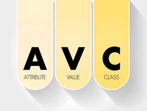 AVC - Attribute Value Class acronym, technology concept background