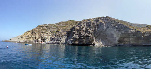 August 2017 - Italy- Aeolian Islands - The archipelago made up of volcanic islands is of great...