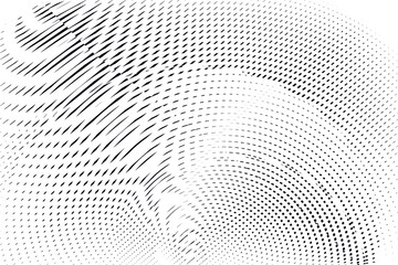 Abstract halftone lines background, geometric dynamic pattern, vector modern design texture.