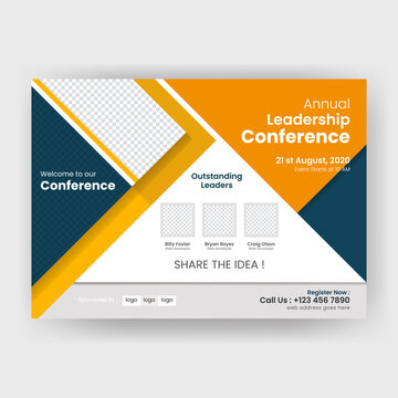 Annual Leadership Conferance Flyer Template.