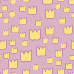 Crown. Seamless pattern, great design for any purposes. Abstract modern graphic element. Geometric background fashion pattern. Abstract cover, backdrop, pattern, wallpaper.