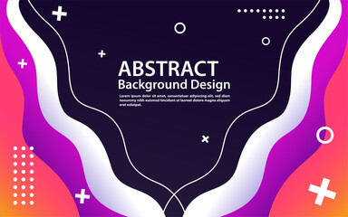 Modern dynamic design with colorful fluid shape composition. Graphic design element.