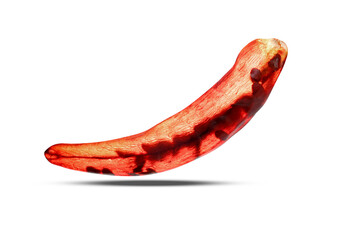 red ground paprika or dry chili pepper isolated on white background ,include clipping path