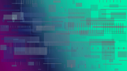 Fototapeta premium abstract blue-green background with squares