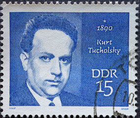 GERMANY, DDR - CIRCA 1970: a postage stamp from Germany, GDR showing a portrait of the inventor of...