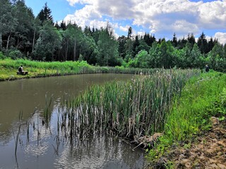lake in the mountains