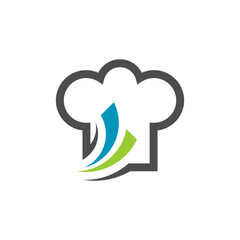 Chef Hat Logo Design Template Vector, Icon Symbol, Creative Design Concepts