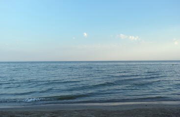 Obraz premium Sea landscape, sunset over the sea