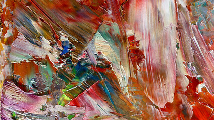 Colorful abstract background wallpaper. Modern motif visual art.  Mixtures of oil paint. Trendy...