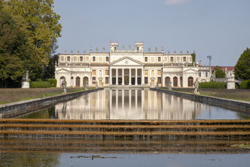 Fototapeta na wymiar August 2019 - Italy - Venice - Stra - Villa Pisani, also called the National, is one of the most famous examples of Venetian villa on the Brenta Riviera