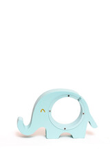 Piggy bank in the shape of an elephant on a white background. Nice piggy bank.