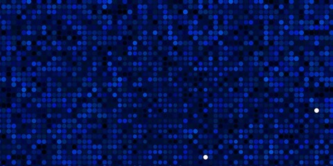 Dark BLUE vector backdrop with dots. Colorful illustration with gradient dots in nature style. Design for your commercials.