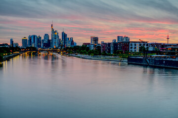 Frankfurt Skyline Golden Hour