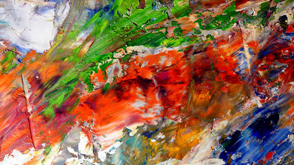 Colorful abstract background wallpaper. Modern motif visual art.  Mixtures of oil paint. Trendy...