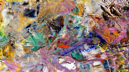 Colorful abstract background wallpaper. Modern motif visual art.  Mixtures of oil paint. Trendy...