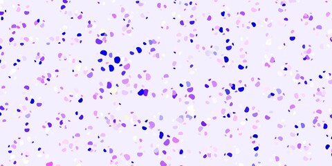 Light blue, red vector backdrop with chaotic shapes.