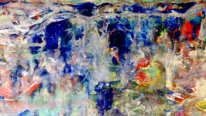 Colorful abstract background wallpaper. Modern motif visual art.  Mixtures of oil paint. Trendy...