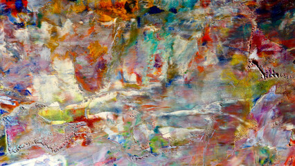 Colorful abstract background wallpaper. Modern motif visual art.  Mixtures of oil paint. Trendy...