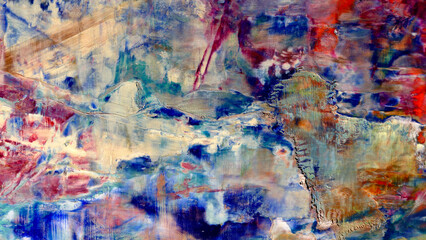 Colorful abstract background wallpaper. Modern motif visual art.  Mixtures of oil paint. Trendy...