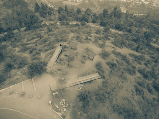 Cerro San Cristobal ubicado en el parque metropolitano De Santiago De Chile en Sur america 