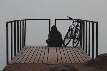 Cerro San Cristobal ubicado en el parque metropolitano De Santiago De Chile en Sur america 