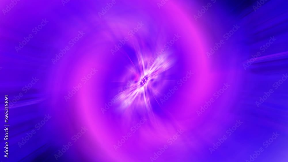 Aufkleber 4k abstract seamless loop blue purple gradient light twisted with flare light and streak effect back