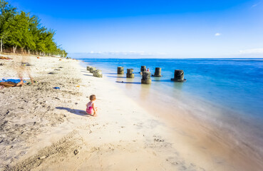 Plage de l’Hermitage, Saint-Gilles-les-Bains, île de la Réunion 