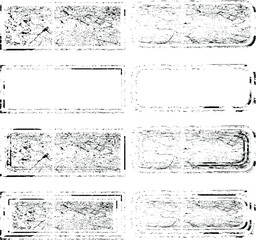 Grunge post Stamps Collection, Circles. Banners, Insignias , Logos, Icons, Labels and Badges Set . vector distress textures.blank shapes.