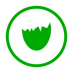 Eierschale und Kreis