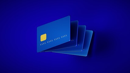 Blue credit card 