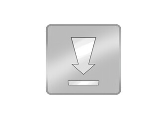 Download button on white background 