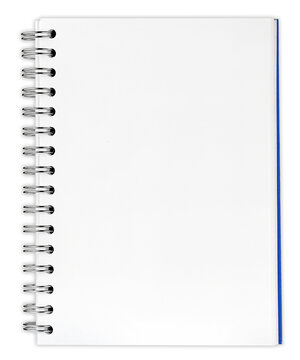Spiral notebook isolated on white