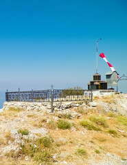 Chapel on mountain top in Galicica National Park, Macedonia.