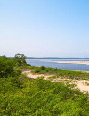 Baltic Sea Coast on Sobieszewska Island. The estuary of the Vistula River. © Jan