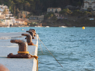 Mooring pin for medium size boat.