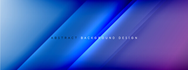 Motion concept neon shiny lines on liquid color gradients abstract backgrounds. Dynamic shadows and lights templates for text