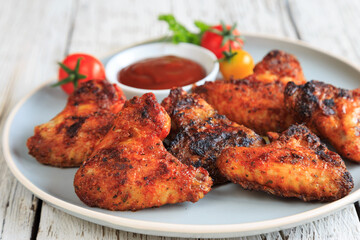 grilled chicken wings
