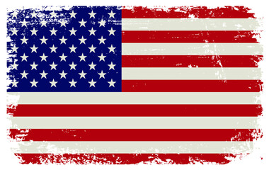 Grunge American flag .