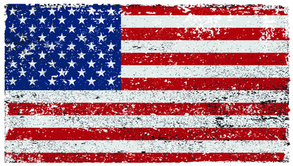 American flag grunge background 