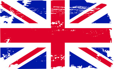 Grunge United Kingdom flag.