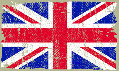 Fototapeta premium Grunge flag of United Kingdom
