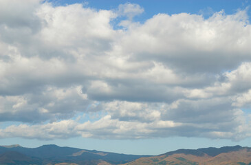 空　雲　山　素材
