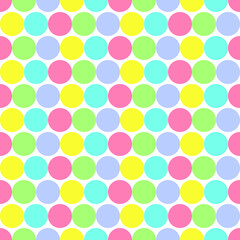 colorful circles seamless repeat pattern