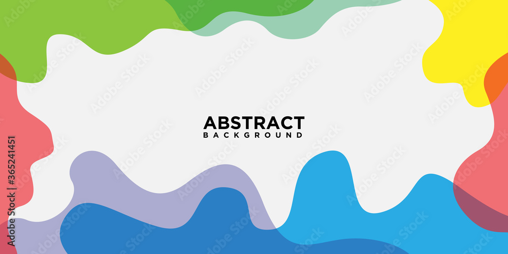 Poster background design templates, with wavy color designs