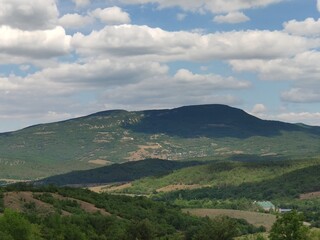 Obraz premium Summer landscape in the mountainous part of the Crimean peninsula