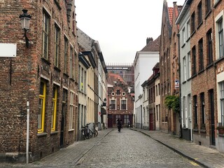 Belgium, beautiful european architecture. Old medieval Brugge
